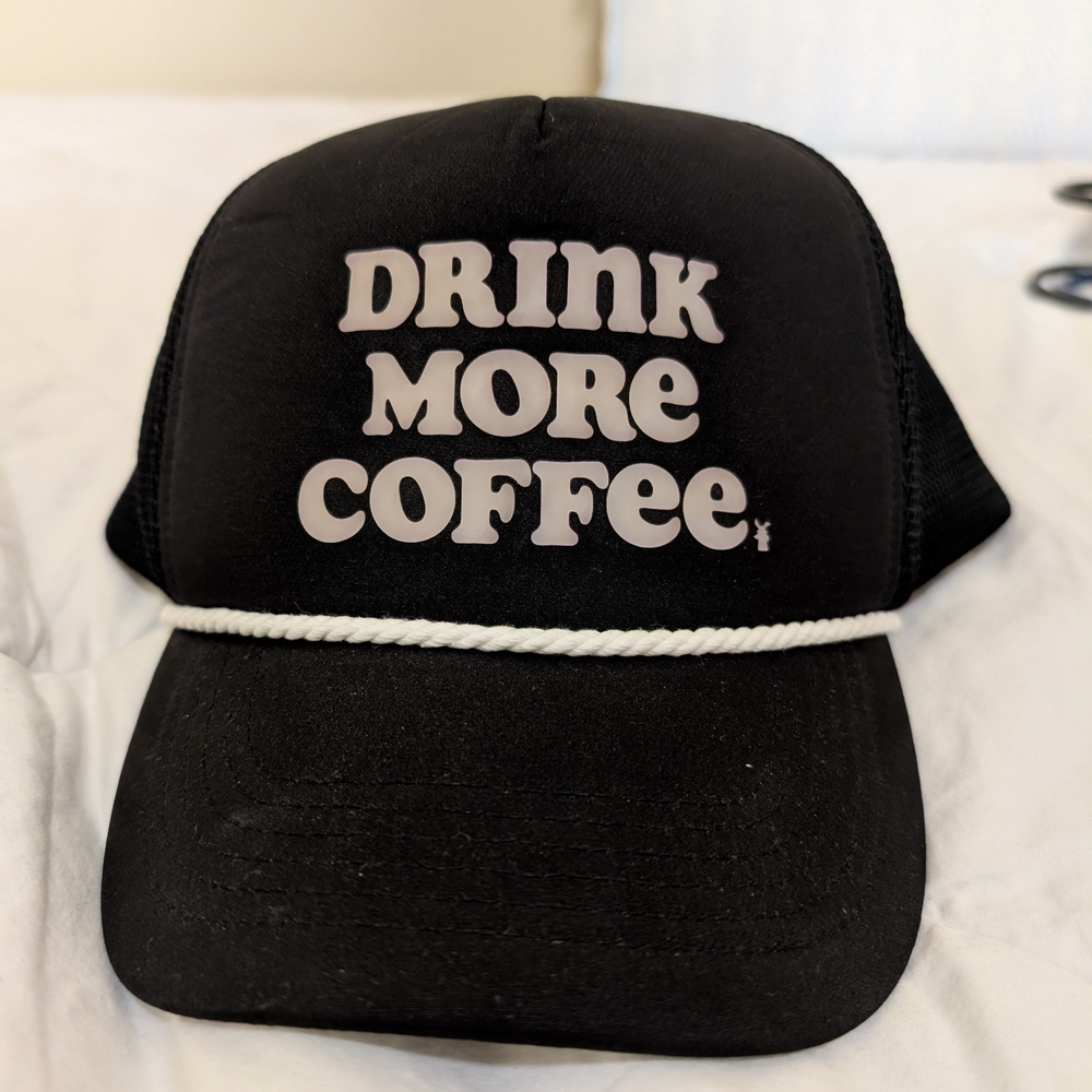 Dutch Bros Black and White Trucker Hat